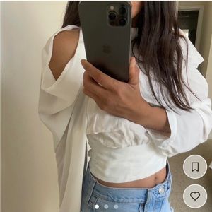 ZARA blouse with openings at shoulders